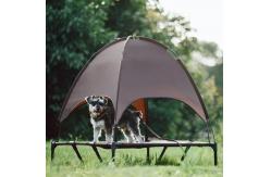 China ODM Outdoor Mesh Cooling Raised Dog Bed With Canopy supplier