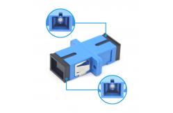 China FTTH Waterproof Fiber Optic Connector SC UPC Simplex Adapter With Flange supplier