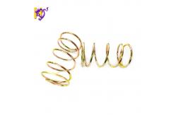 China Large Diameter Zinc Plated Flexible Compression Coil Springs Ends Closed Ground supplier