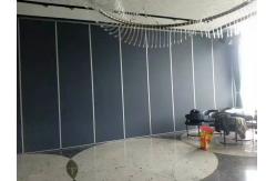 China 4m Height Acoustic Room Dividers , Aluminium Frame Retractable Operable Partition Walls supplier