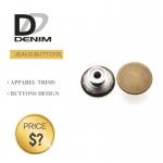Decorative Antique Denim Metal Buttons , Trousers Metal Shank Buttons Bulk for sale