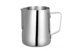 China Stainless Steel Milk Frothing Jug Sharp Spout Pull Flower LFGB supplier