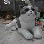 Life Size Realistic Animatronic Cat ,  Interactive Talking Lovely Cat for sale