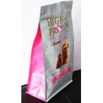 Matte Aluminum Foil 8 Side Seal Pet Dog Food Pouch Packaging With Zipper