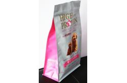 China Matte Aluminum Foil 8 Side Seal Pet Dog Food Pouch Packaging With Zipper supplier