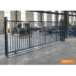 Ral7016 Powder Coated Welded Sliding Metal Garden Fence Gate for sale