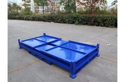 China Foldable Stacking Steel Pallet Box Space Saving And Made Of Q235 Material supplier