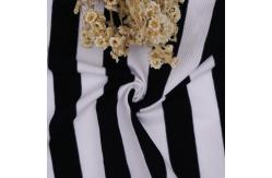 China Comfortable And Breathable  And Bouncy Striped Material Fabric For T-Shirt supplier