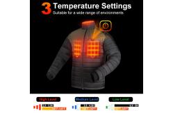 China Custom Heating Zones USB Electric Heated Fleece Jacket Winter 5v 7.4v supplier