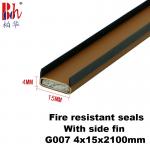 Fireproof Fire Resistant Seals 2100mm Length PVC Shell With Sodium Silicate Fillings for sale