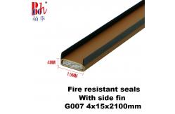 China Fireproof Fire Resistant Seals 2100mm Length PVC Shell With Sodium Silicate Fillings supplier