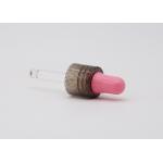 Brown Transparent Closure Essential Oil Dropper Plastic Dropper With Pink Teat