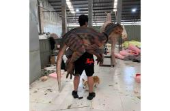 China Handmade Soft Dino Hand Puppet  Adult Age Raptor Hand Puppet supplier