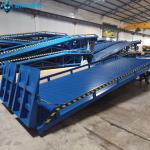 10T-10M Customized Blue Loading And Unloading Goods Hydraulic Dock Ramp