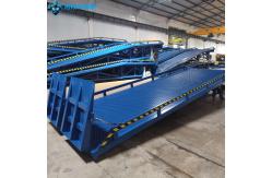 China 10T-10M Customized Blue Loading And Unloading Goods Hydraulic Dock Ramp supplier