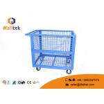 Heavy Duty Storage Supermarket Roll Cages Galvanized Wire Mesh Steel Metal for sale