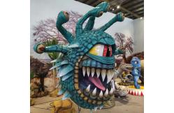 China Handmade Lifelike Animatronic Dragons Simulation Beholder Sculpture With Movements supplier
