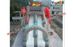 China Dragon Commercial Inflatable Slide , 8L Inflatable Slide Slip For Christmas supplier