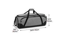 China OEM Badminton Racket Cloth Bag Portable Tennis Duffle Bag With Shoe Compartment supplier