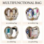 Multifunctional Makeup Bags Waterproof Portable With Handle And Divider