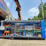 Used Automatic Three Station Vacuum Forming Machine For Pet Food Containers for sale