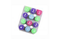 China Arabic Numeric Matrix Silicone Rubber Keyboard 3x4 Style supplier