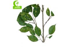 China Fabric 70cm Artificial Ficus Leaves For Landscaping Decoration supplier