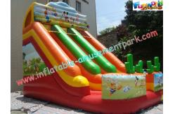China Rental Commercial Inflatable Slides With Double Line Slide supplier