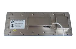 China Compact Format Panel Mount Keyboard Industrial With Dynamic Waterproof Sealed Touchpad supplier