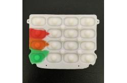 China Screen Printing Rubber Keypads For Handheld POS Terminal supplier