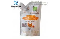 China Water Plastic Stand Up Pouches Refillable Liquid Packages With Reusable Food Spout Pouch supplier