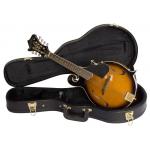 Luxury Deluxe F Shape Mandolin Hard Case With Metal Hardware And Comfortable Handle for sale