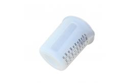 China Heat Resistant Silicone Kitchen Tool Measuring Cups 500ml 16oz Custom Scale supplier