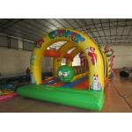 Kids inflatable bounce house with caterpillar inside hot arch modeling inflatable jump house for sale