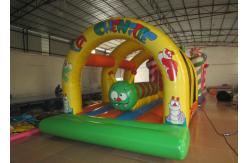 China Kids inflatable bounce house with caterpillar inside hot arch modeling inflatable jump house supplier