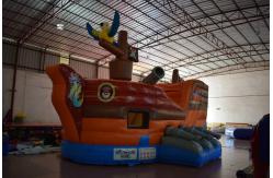 China Small Inflatable Pirate Ship For Children / Fire Resistence Inflatable Jump House supplier