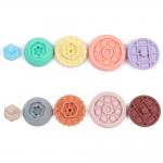 2 To 4 Years Old Baby Silicone Toys EN71 Silicone Stacking Blocks