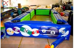China Customized Inflatable Football Soccer Snooker Games Ball Pool Inflatable Billiards supplier