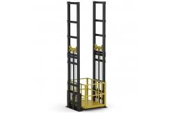 China Double Mast Goods Lift Hydraulic Warehouse Cargo Lift Double Guide Rail 7m supplier