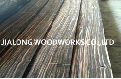 China Black Quarter Cut Sliced Veneer Macassar Ebony Veneer For Furniture supplier