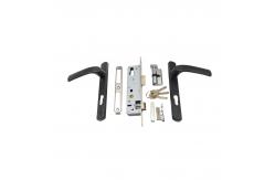 China Home Office Aluminum Lever Door Handle with key lock OEM ODM Service supplier