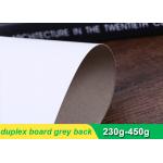 One side coated duplex paper board grey back with high stiffness 230g-450g for sale
