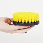 PP Yellow Bristle 3PCS Drill Brush Attachment Set Black Base for sale