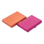 Aluminum Name Card Holder Rectangle Mirror Customized Card Case for sale