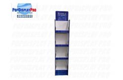 China Heavy-duty 72kgs Loading Capability 4C Printed Bloom Chemist Cardboard Shelf Display supplier