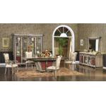 4 Person Home Luxury Wood Dining Room Sets Rococo Antique Carved Dining Chairs for sale