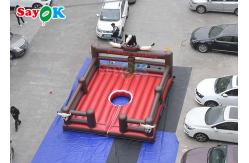 China Commercial Pattern Inflatable Arena Mechanical Bull Mattress Inflatable Game Rodeo Bull supplier