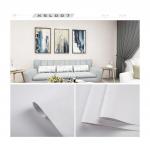 Hotel White Plain Removable Peel and Stick Wallpaper Self-Adhesive 3D Decorative Panel Film Perfect for Hotel Decoration for sale