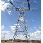 Overhead Line Steel Q235 Q345 Q420 132 KV Tower for sale