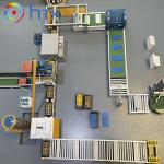 Cement Concrete Artificial Stone Production Line Outdoor Floor Tile Making Machine for sale